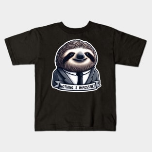 Nothing Is Impossible Sloth Kids T-Shirt